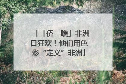 「侨一瞧」非洲日狂欢！他们用色彩“定义”非洲