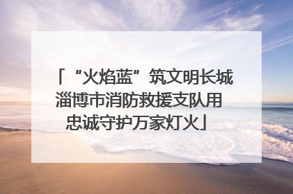 “火焰蓝”筑文明长城 淄博市消防救援支队用忠诚守护万家灯火