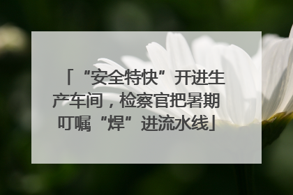 “安全特快”开进生产车间，检察官把暑期叮嘱“焊”进流水线