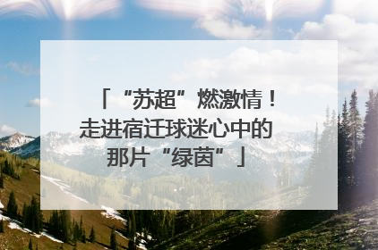 “苏超”燃激情！走进宿迁球迷心中的那片“绿茵”