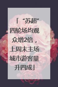 “苏超”四轮场均观众增2倍，上周末主场城市游客量升四成