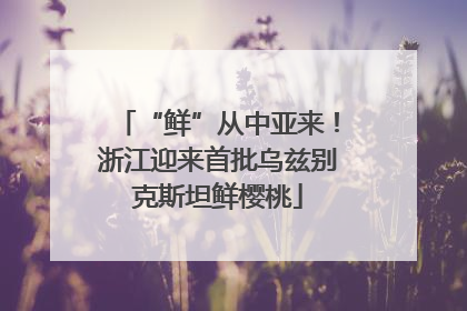 “鲜”从中亚来！浙江迎来首批乌兹别克斯坦鲜樱桃