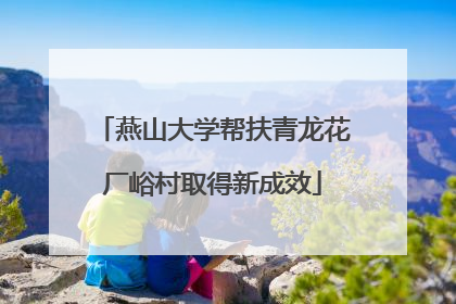 燕山大学帮扶青龙花厂峪村取得新成效