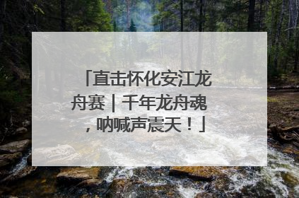 直击怀化安江龙舟赛｜千年龙舟魂，呐喊声震天！