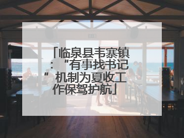 临泉县韦寨镇：“有事找书记”机制为夏收工作保驾护航