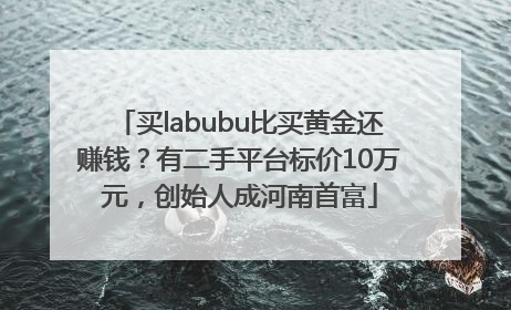 买labubu比买黄金还赚钱？有二手平台标价10万元，创始人成河南首富