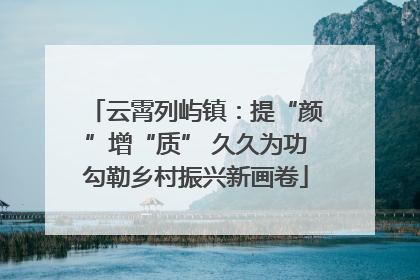 云霄列屿镇：提“颜”增“质” 久久为功勾勒乡村振兴新画卷