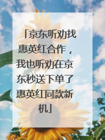 京东听劝找惠英红合作，我也听劝在京东秒送下单了惠英红同款新机