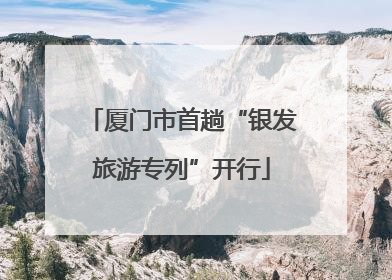 厦门市首趟“银发旅游专列”开行