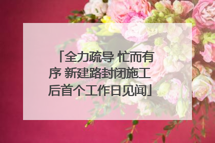 全力疏导 忙而有序 新建路封闭施工后首个工作日见闻