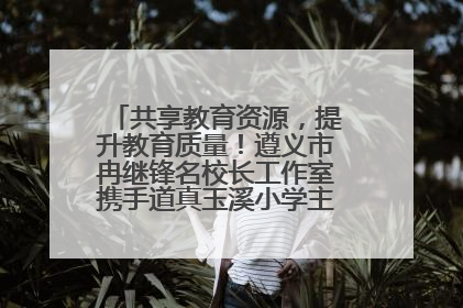 共享教育资源，提升教育质量！遵义市冉继锋名校长工作室携手道真玉溪小学主题研修出新出彩