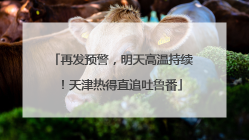 再发预警，明天高温持续！天津热得直追吐鲁番