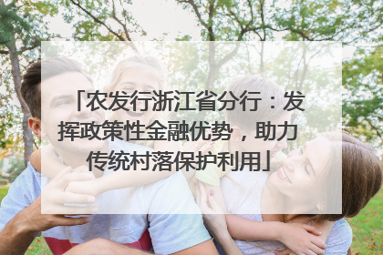 农发行浙江省分行：发挥政策性金融优势，助力传统村落保护利用