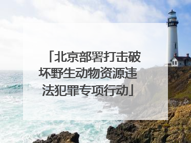 北京部署打击破坏野生动物资源违法犯罪专项行动