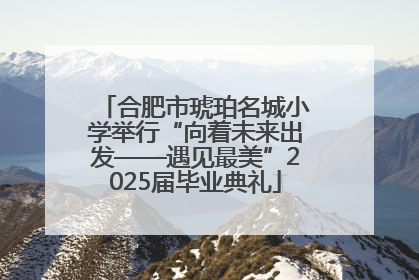 合肥市琥珀名城小学举行“向着未来出发——遇见最美”2025届毕业典礼