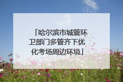 哈尔滨市城管环卫部门多管齐下优化考场周边环境