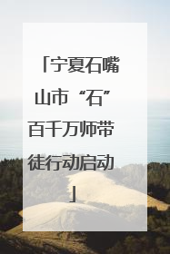 宁夏石嘴山市“石”百千万师带徒行动启动