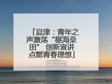 夏津：青年之声激荡“椹海桑田” 创新宣讲点燃青春理想