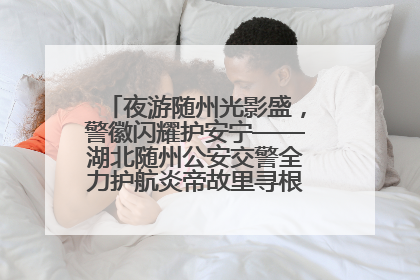 夜游随州光影盛，警徽闪耀护安宁——湖北随州公安交警全力护航炎帝故里寻根节夜游活动侧记