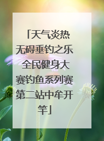 天气炎热 无碍垂钓之乐 全民健身大赛钓鱼系列赛第二站中牟开竿