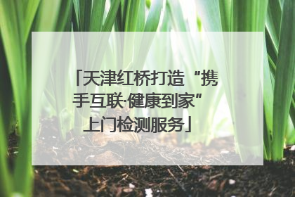 天津红桥打造“携手互联·健康到家”上门检测服务