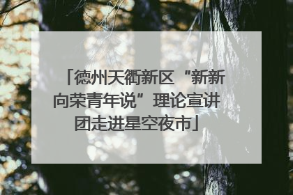德州天衢新区“新新向荣青年说”理论宣讲团走进星空夜市