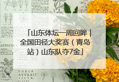 山东体坛一周回眸｜全国田径大奖赛（青岛站）山东队夺7金
