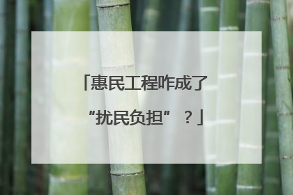 惠民工程咋成了“扰民负担”？