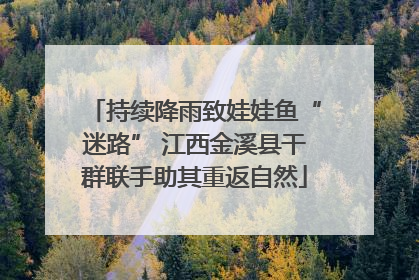 持续降雨致娃娃鱼“迷路” 江西金溪县干群联手助其重返自然