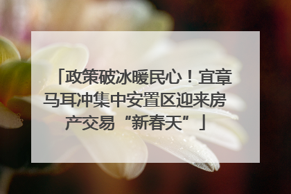 政策破冰暖民心！宜章马耳冲集中安置区迎来房产交易“新春天”