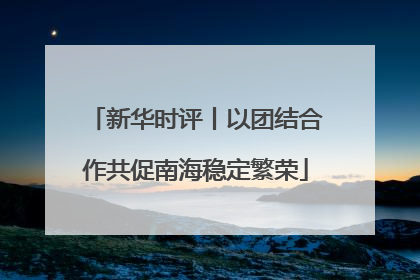 新华时评丨以团结合作共促南海稳定繁荣