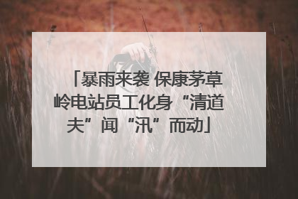 暴雨来袭 保康茅草岭电站员工化身“清道夫”闻“汛”而动