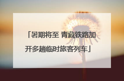 暑期将至 青藏铁路加开多趟临时旅客列车