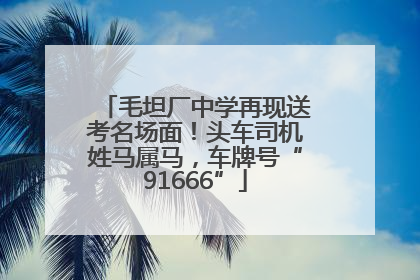 毛坦厂中学再现送考名场面！头车司机姓马属马，车牌号“91666”
