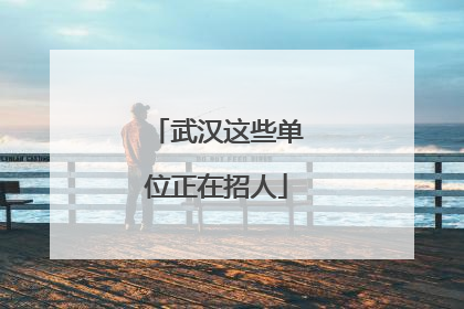 武汉这些单位正在招人