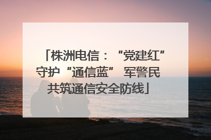 株洲电信：“党建红”守护“通信蓝” 军警民共筑通信安全防线