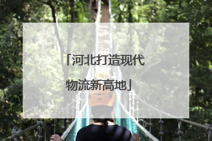 河北打造现代物流新高地
