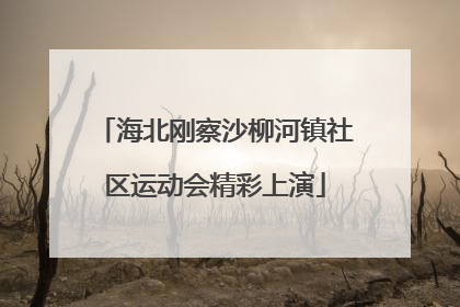 海北刚察沙柳河镇社区运动会精彩上演