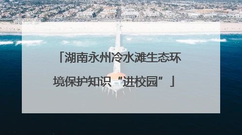 湖南永州冷水滩生态环境保护知识“进校园”