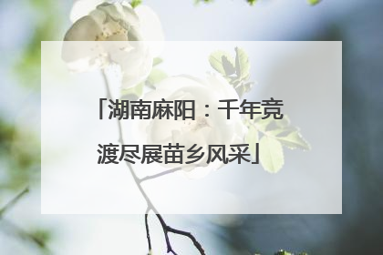 湖南麻阳：千年竞渡尽展苗乡风采