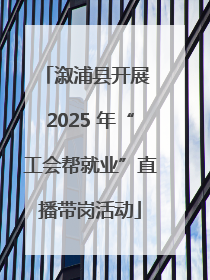 溆浦县开展 2025 年“工会帮就业”直播带岗活动