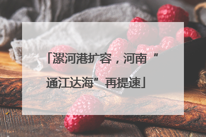 漯河港扩容，河南“通江达海”再提速