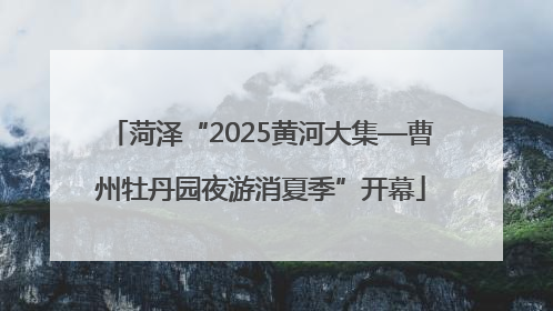 菏泽“2025黄河大集—曹州牡丹园夜游消夏季”开幕