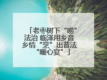 老枣树下“唠”法治 临泽用乡音乡情“烹”出普法“暖心宴”