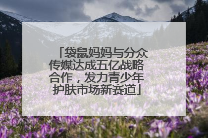 袋鼠妈妈与分众传媒达成五亿战略合作，发力青少年护肤市场新赛道