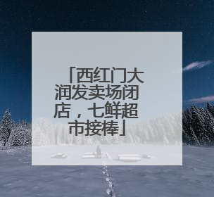 西红门大润发卖场闭店，七鲜超市接棒