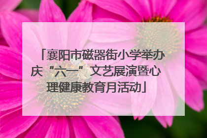 襄阳市磁器街小学举办庆“六一”文艺展演暨心理健康教育月活动