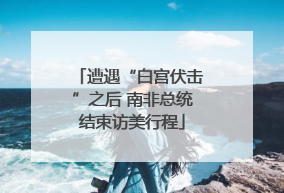 遭遇“白宫伏击”之后 南非总统结束访美行程