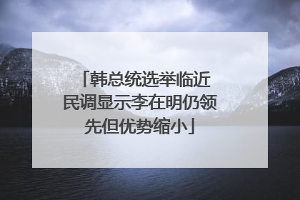 韩总统选举临近 民调显示李在明仍领先但优势缩小
