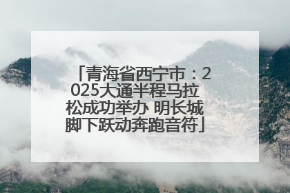 青海省西宁市：2025大通半程马拉松成功举办 明长城脚下跃动奔跑音符